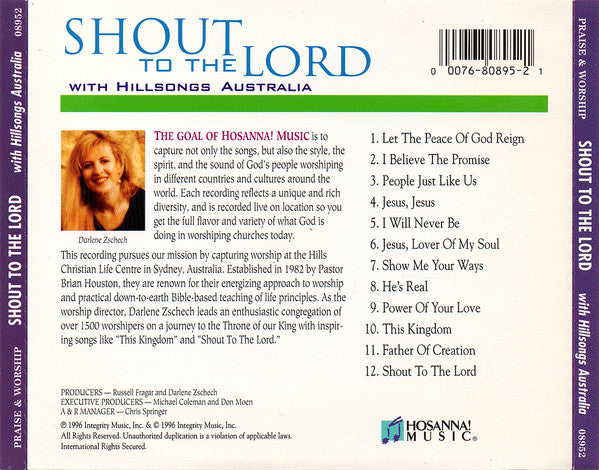 Hillsongs* : Shout To The Lord (CD, Album)