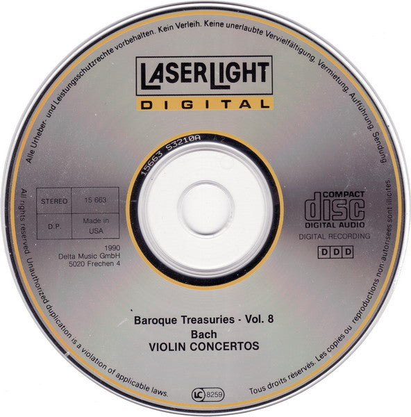 Bach* / German Bach Soloists* • Helmut Winschermann / Christian Altenburger : Violin Concertos (CD, Comp, RE)
