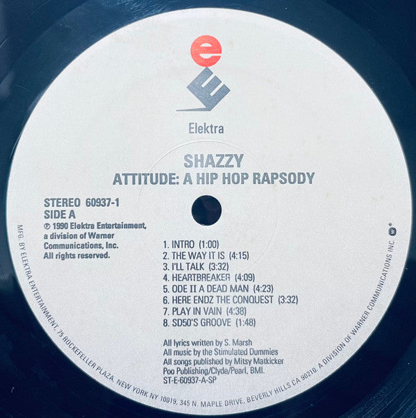 Shazzy : Attitude: A Hip-Hop Rapsody (LP, Album)