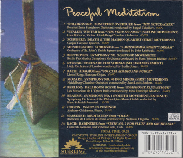 Various : Peaceful Meditation (CD, Album, Comp)