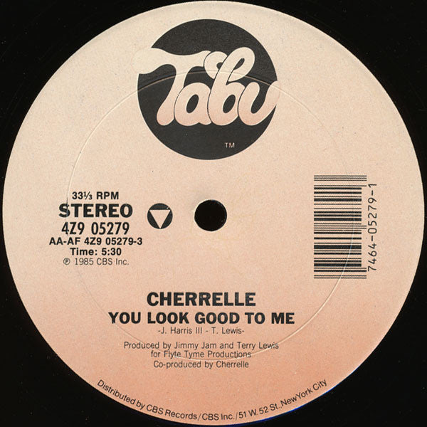 Cherrelle : You Look Good To Me (12" Extended Dance Mix) (12", Pit)