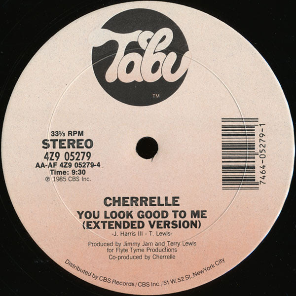 Cherrelle : You Look Good To Me (12" Extended Dance Mix) (12", Pit)