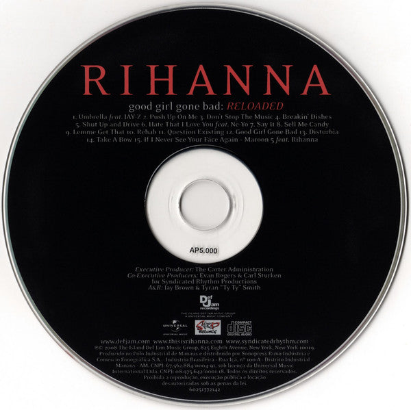 Rihanna : Good Girl Gone Bad: Reloaded (CD, Album, RE, RP, AP)