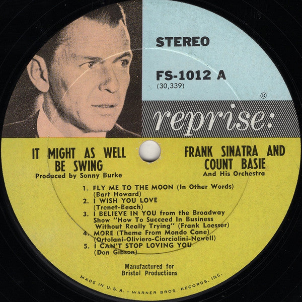 Frank Sinatra • Count Basie And His Orchestra* : It Might As Well Be Swing (LP, Album, Ter)