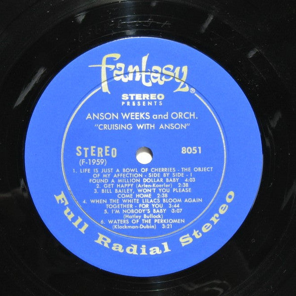 Anson Weeks & Orchestra* : Cruising With Anson (LP, Album)