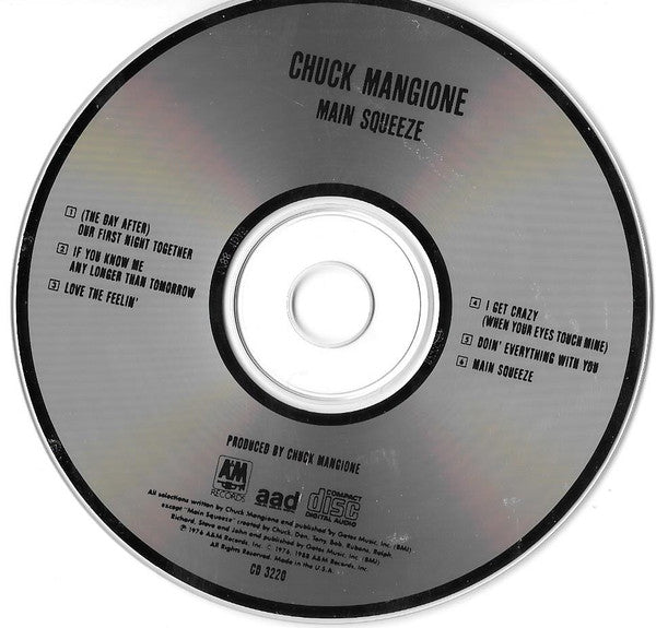 Chuck Mangione : Main Squeeze (CD, Album, RE)