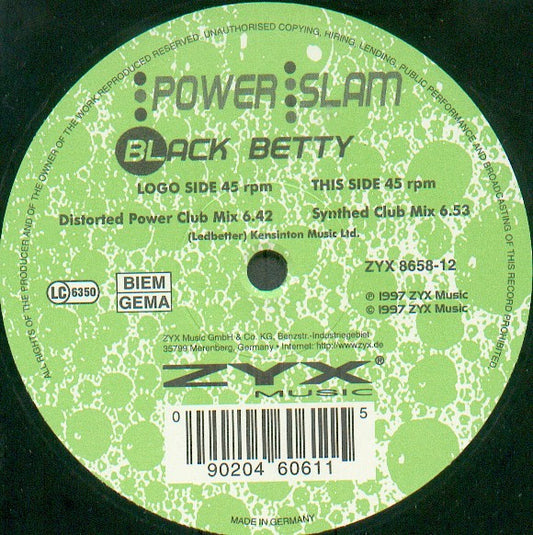 Power Slam : Black Betty (12")