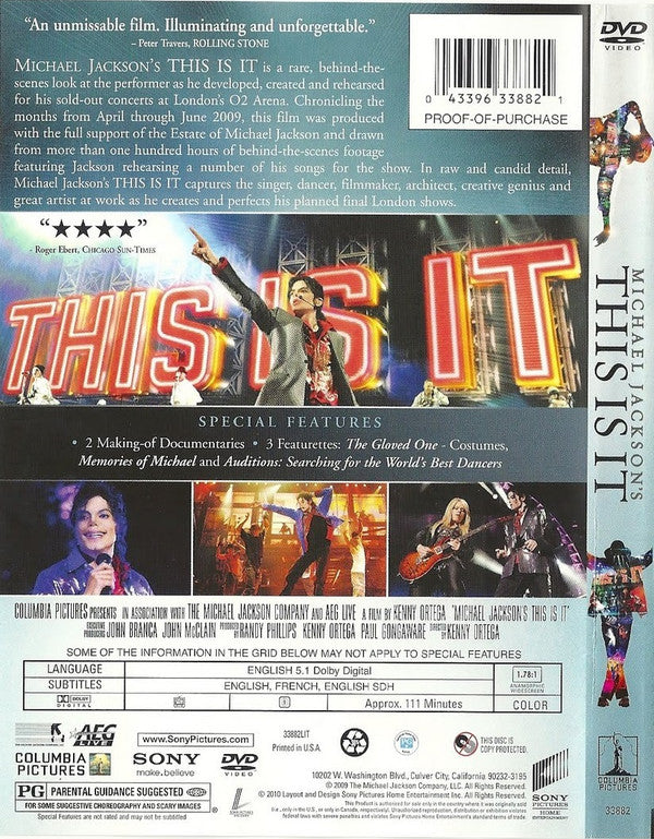 Michael Jackson : This Is It (DVD-V, Copy Prot., NTSC)