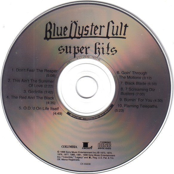 Blue Öyster Cult : Super Hits (CD, Comp)