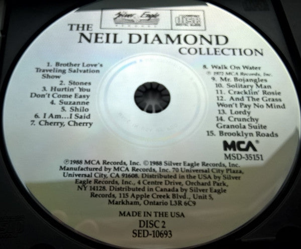 Neil Diamond : The Neil Diamond Collection (30 Smash Hits) (2xCD, Comp, RM)
