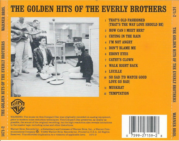 The Everly Brothers* : The Golden Hits Of The Everly Brothers (CD, Comp, RE)