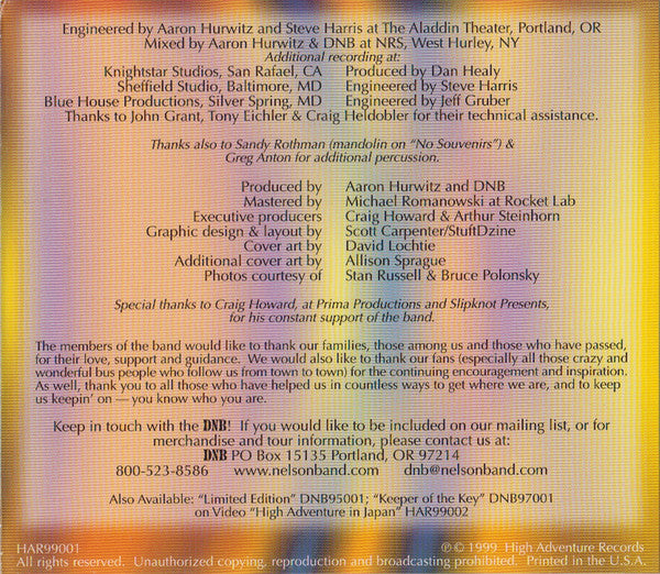 David Nelson Band* : Visions Under The Moon (CD, Album)