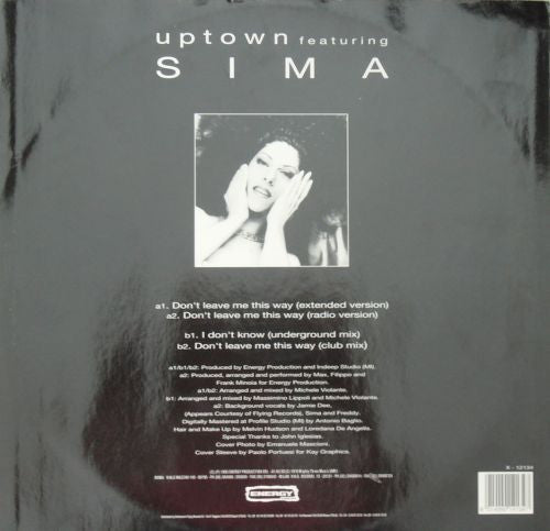 Uptown (5) Featuring Sima : Don't Leave Me This Way (12", Single)