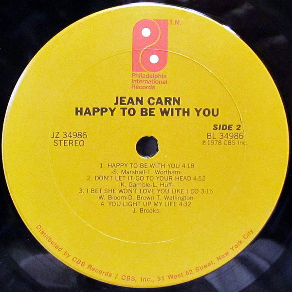 Jean Carn : Happy To Be With You (LP, Album, San)