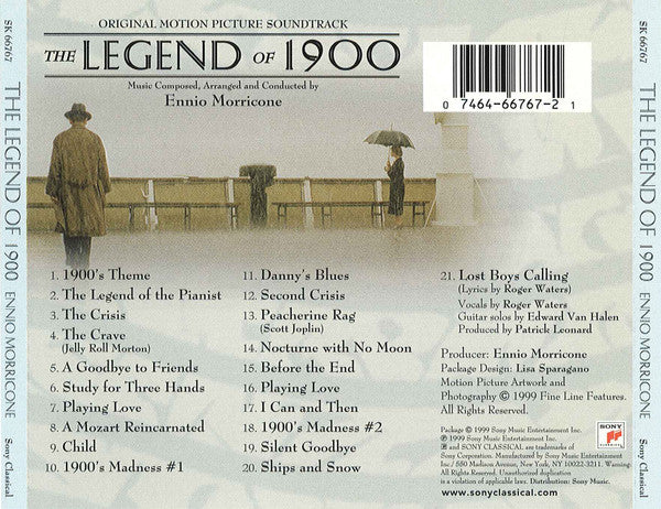 Ennio Morricone : The Legend Of 1900 (Original Motion Picture Soundtrack) (CD)