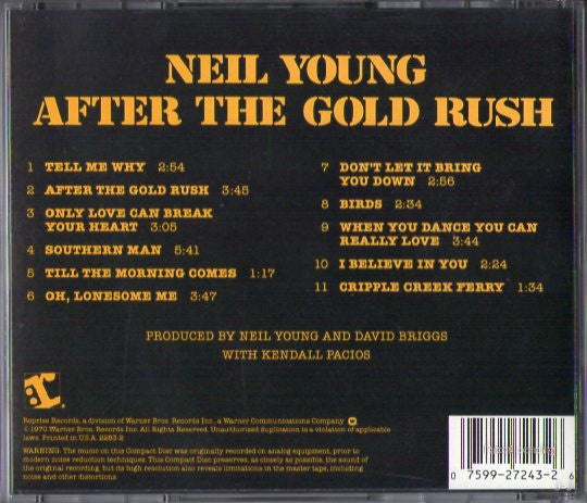 Neil Young : After The Gold Rush (CD, Album, RE)