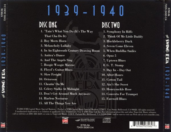 Various : The Swing Era 1939-1940 (2xCD, Comp, RE)