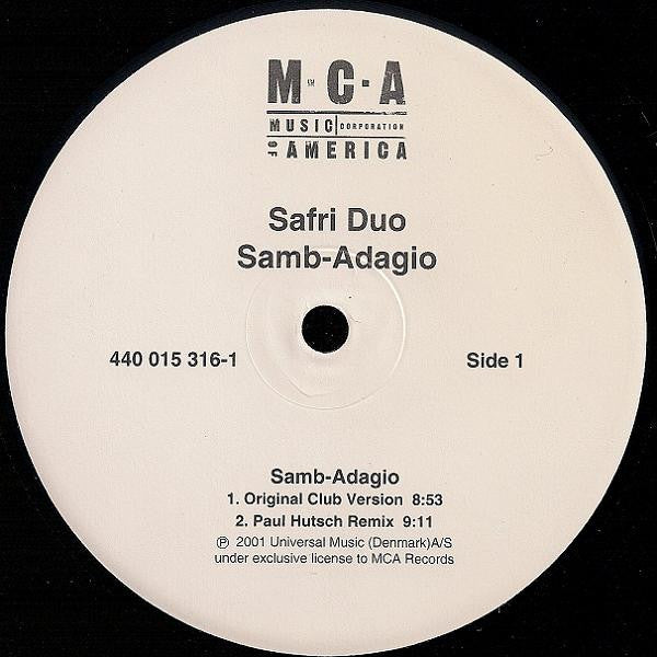 Safri Duo : Samb-Adagio (12")