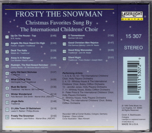 The International Childrens' Choir : Frosty The Snowman (CD, Album)