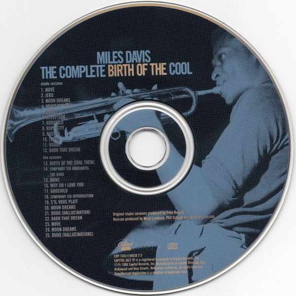 Miles Davis : The Complete Birth Of The Cool (CD, Album, Comp, RE, RM)