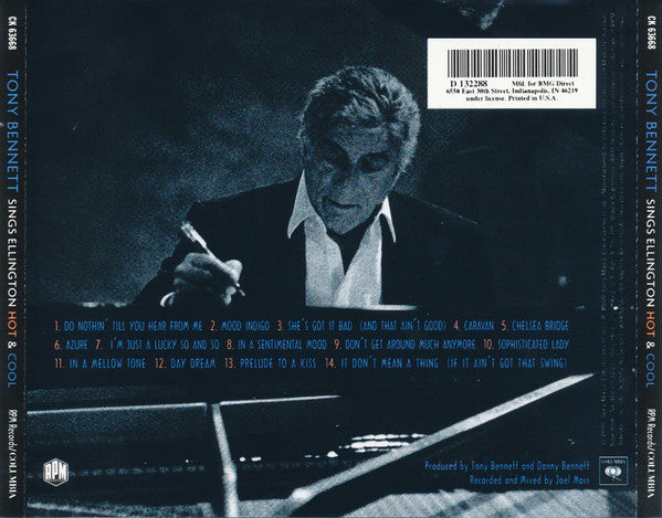 Tony Bennett : Sings Ellington Hot & Cool (CD, Album, Club)