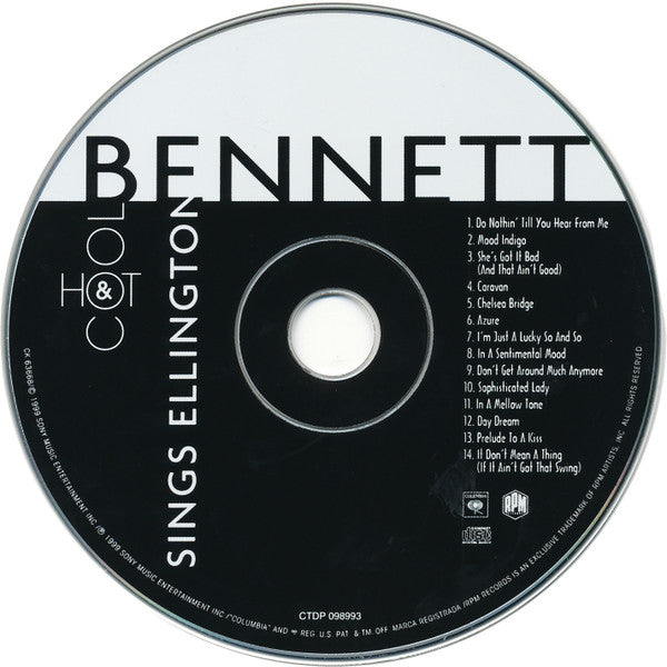 Tony Bennett : Sings Ellington Hot & Cool (CD, Album, Club)
