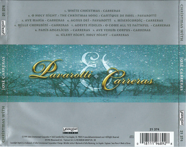 Pavarotti* & Carreras* : Christmas With Pavarotti & Carreras (CD, Comp)