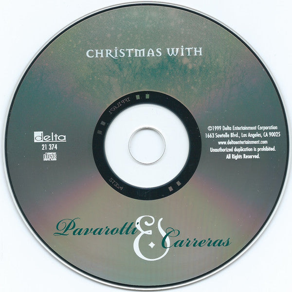 Pavarotti* & Carreras* : Christmas With Pavarotti & Carreras (CD, Comp)