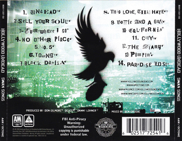 Hollywood Undead : Swan Songs (CD, Album)