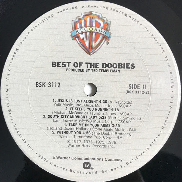 The Doobie Brothers : Best Of The Doobies (LP, Comp, RE, San)