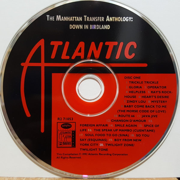 The Manhattan Transfer : The Manhattan Transfer Anthology (Down In Birdland) (2xCD, Comp, RM)