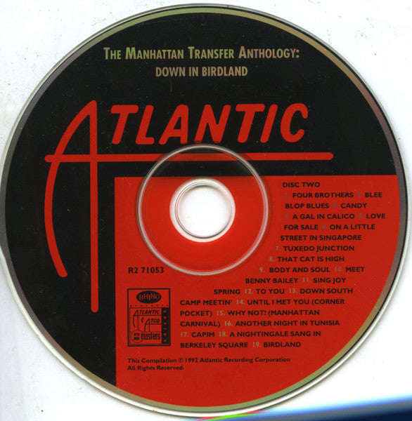 The Manhattan Transfer : The Manhattan Transfer Anthology (Down In Birdland) (2xCD, Comp, RM)