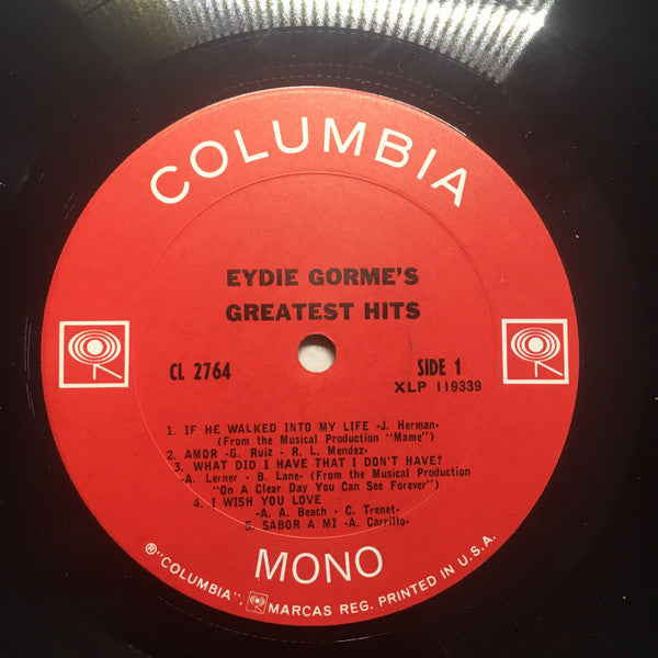 Eydie Gorme* : Eydie Gorme's Greatest Hits (LP, Comp, Mono)