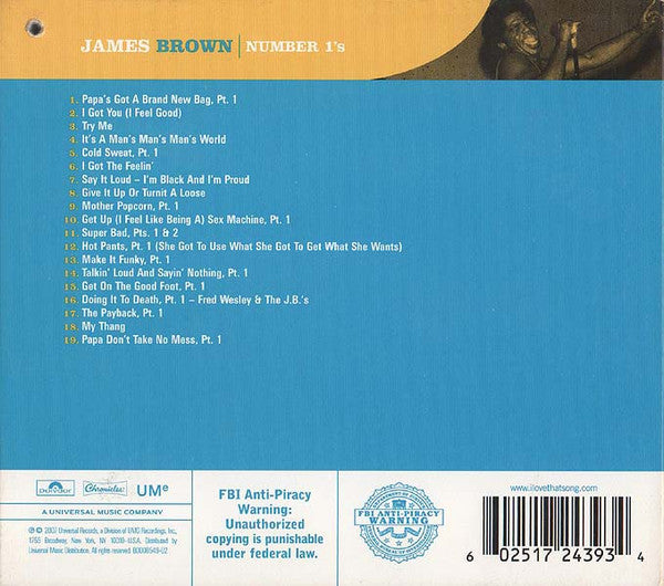 James Brown : Number 1's (CD, Comp)