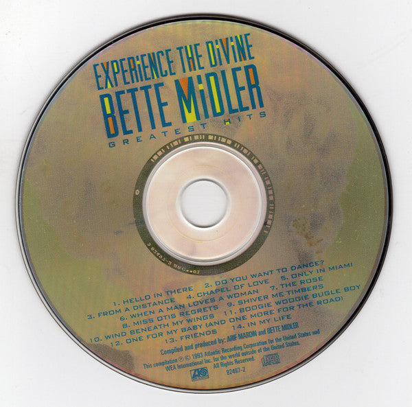 Bette Midler : Experience The Divine (Greatest Hits) (CD, Comp, All)