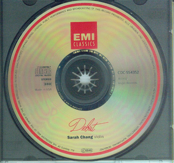 Sarah Chang : Debut (CD, Album, Club)