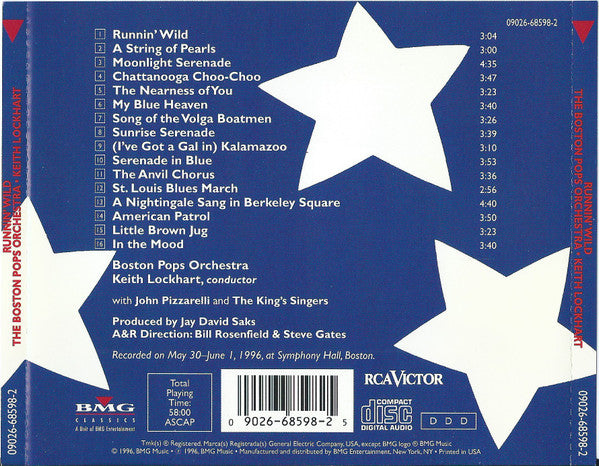 The Boston Pops Orchestra* : Runnin' Wild (CD, Album)