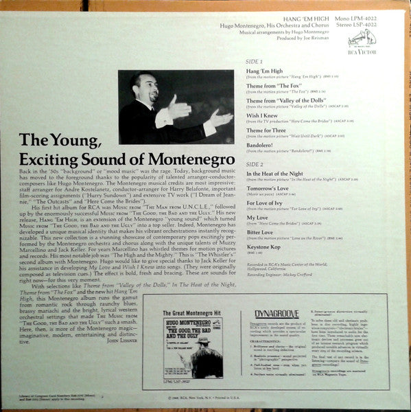 Hugo Montenegro, His Orchestra And Chorus : Hang 'Em High (LP, Album)