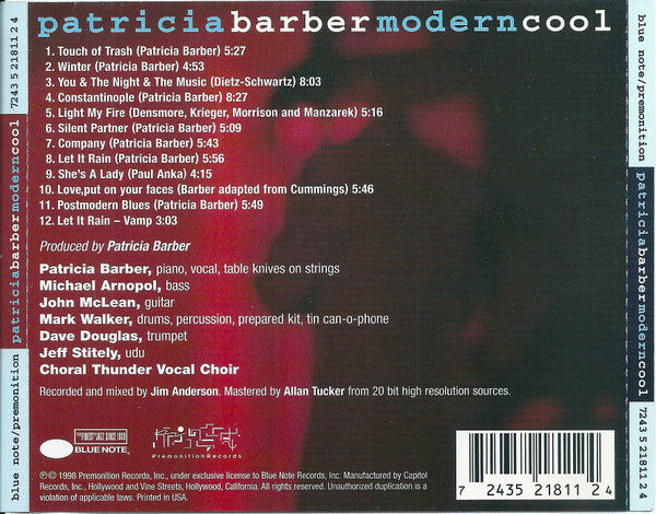 Patricia Barber : Modern Cool (CD, Album)