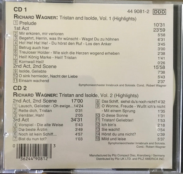 Richard Wagner - Robert Wagner (4) / Symphonieorchester Innsbruck And Soloists* : Tristan & Isolde (Highlights) Vol. 1 & 2 (2xCD, Comp)