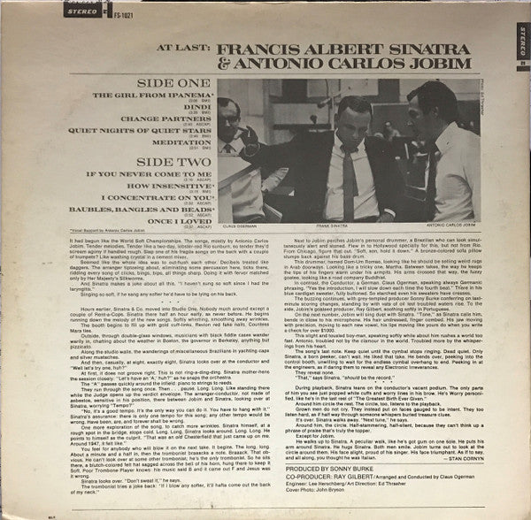 Francis Albert Sinatra* & Antonio Carlos Jobim : Francis Albert Sinatra & Antonio Carlos Jobim (LP, Album, M/Print)