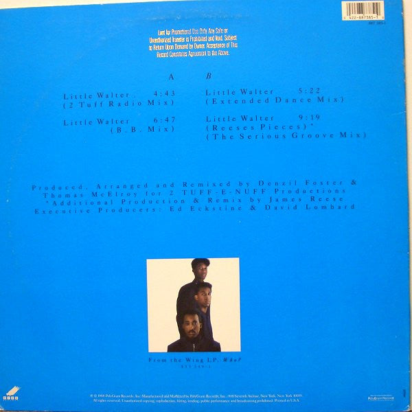 Tony! Toni! Toné! : Little Walter (12", Single, Promo)