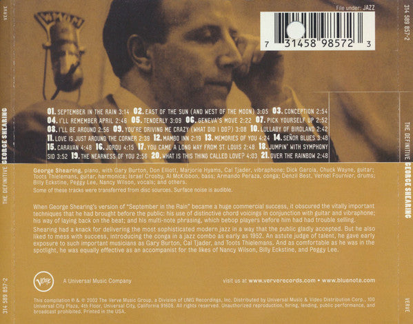 George Shearing : The Definitive George Shearing (CD, Comp)