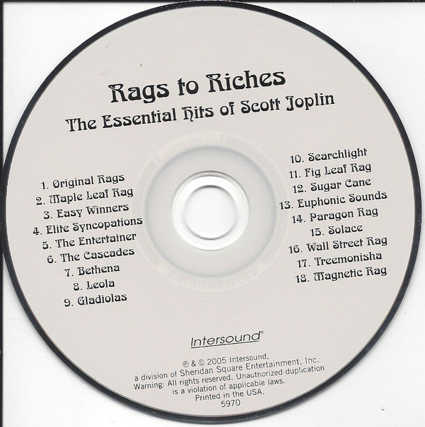 Scott Joplin : Rags To Riches: The Essential Hits (CD, Comp)
