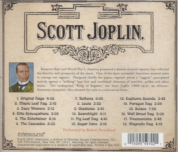 Scott Joplin : Rags To Riches: The Essential Hits (CD, Comp)