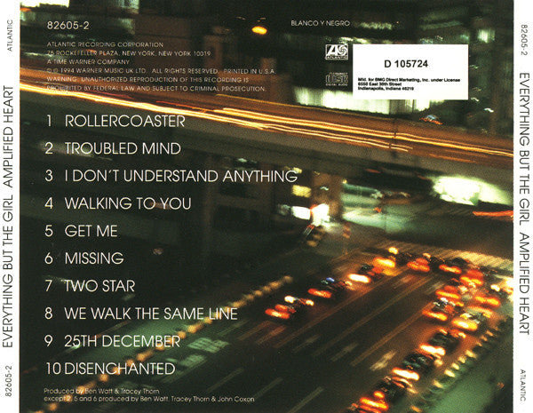 Everything But The Girl : Amplified Heart (CD, Album, Club, RE)