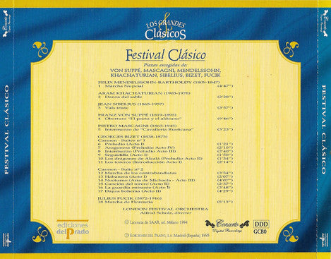 London Festival Orchestra (2), Alfred Scholz : Festival Clássico (CD, Comp)
