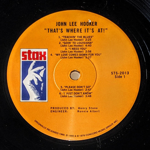 John Lee Hooker : That's Where It's At (LP, Album, RE)