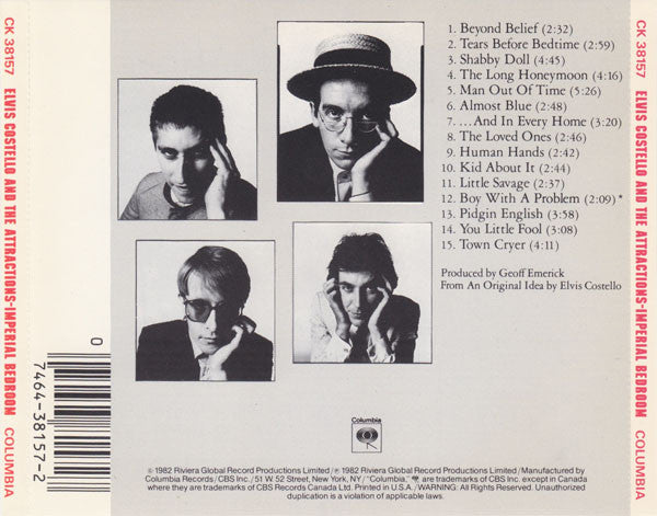 Elvis Costello And The Attractions* : Imperial Bedroom (CD, Album, RE)