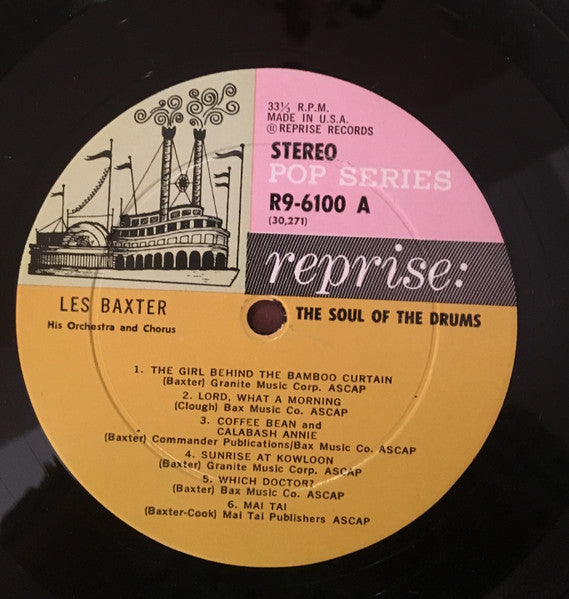 Les Baxter And His Orchestra* : The Soul Of The Drums (LP, Album)